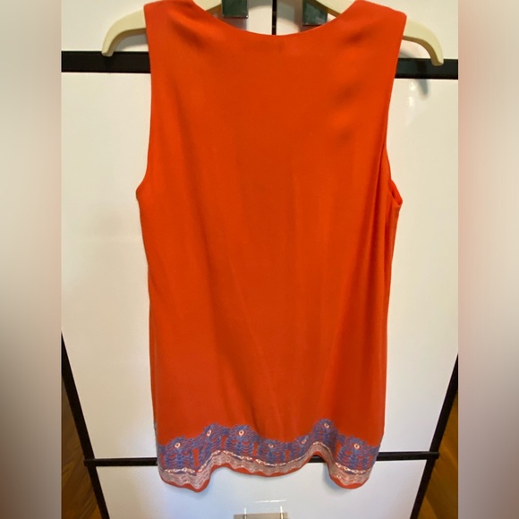 Orange Embroidered Boho Lined Summer Dress for work and play - Picture 13 of 13